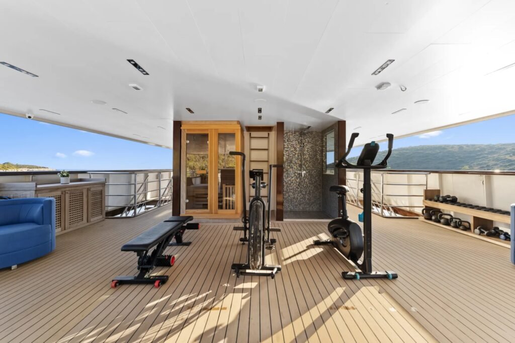 ALFA MARIO gym on sun deck