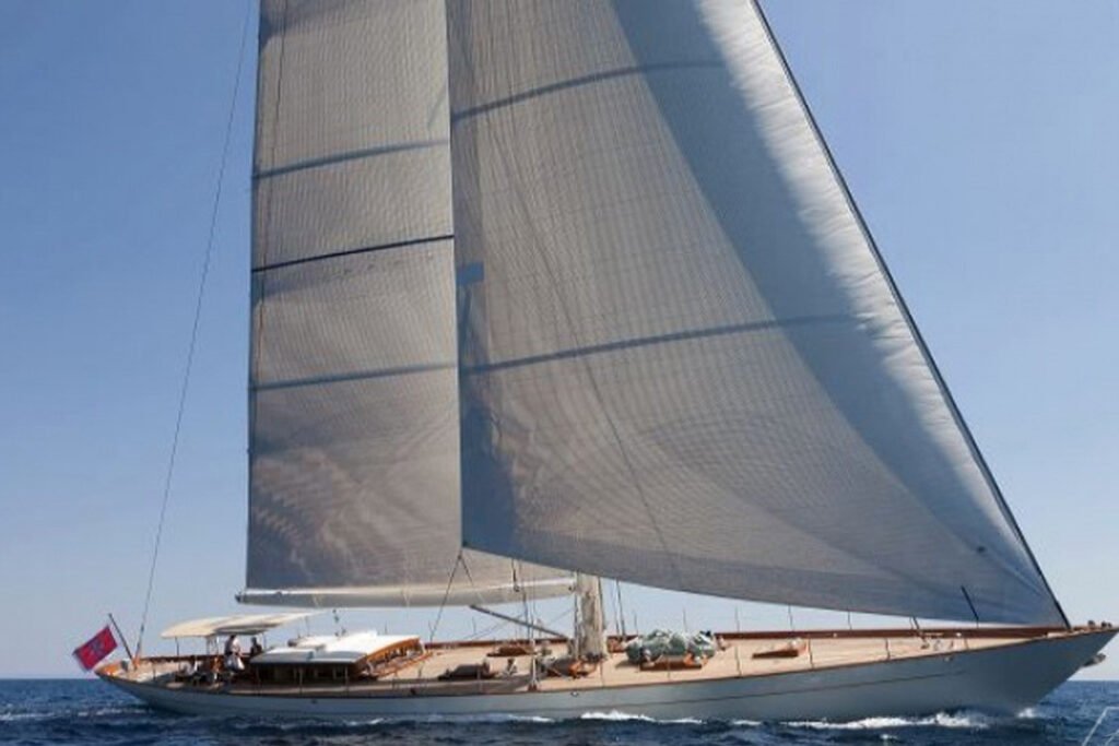 Classic 30m charter yacht, aft deck and sun deck