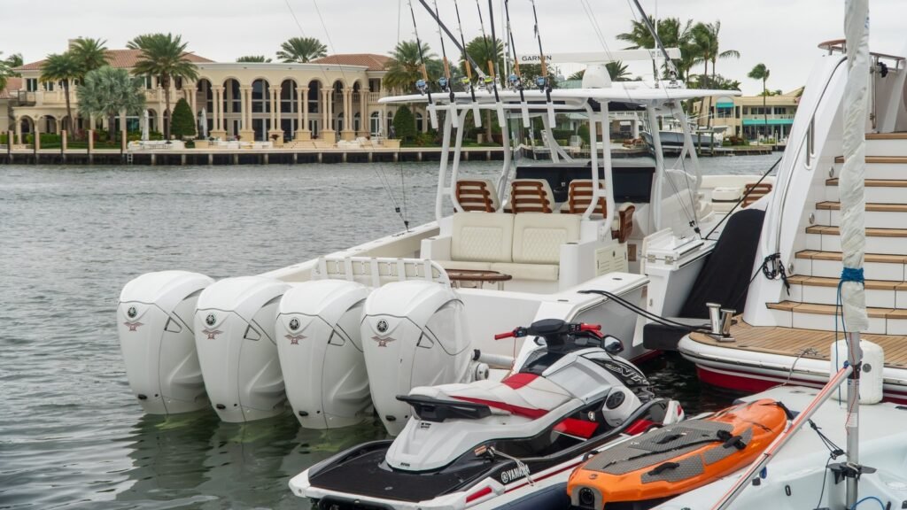Singapore family yacht charter, exterior profile at anchor