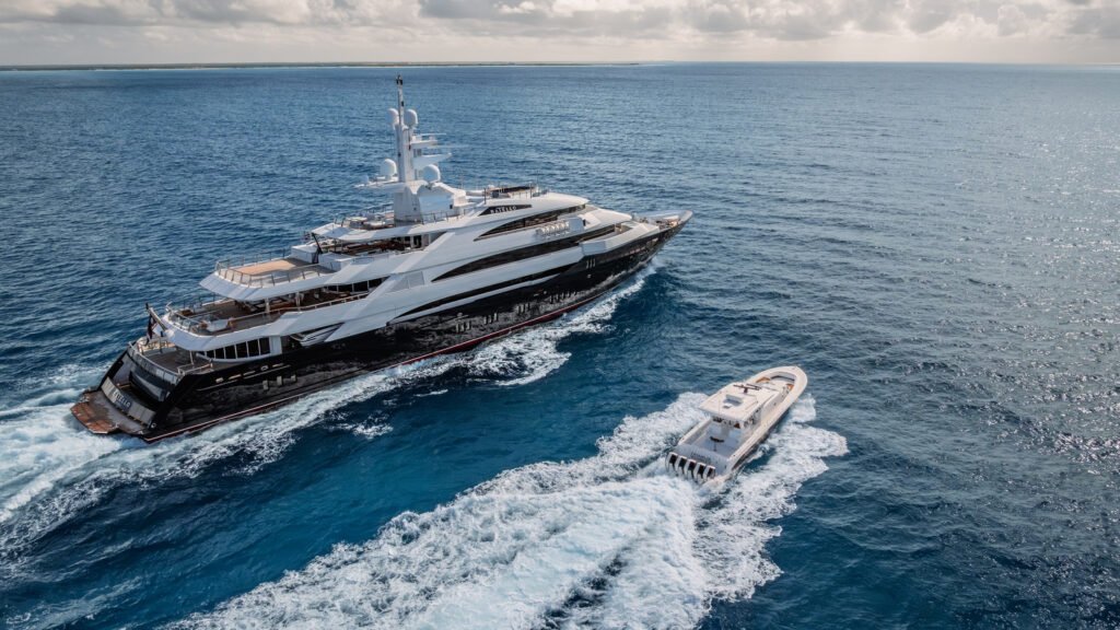 Oceanco yacht for charter in Nassau, exterior view 2