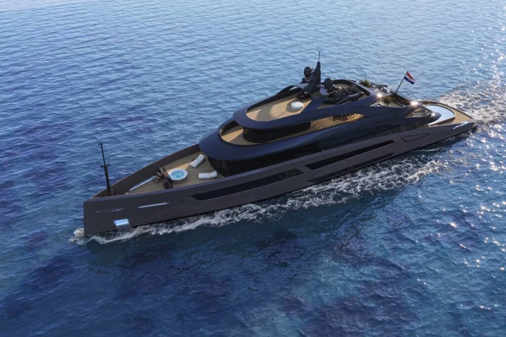 BELLO for charter, profile view