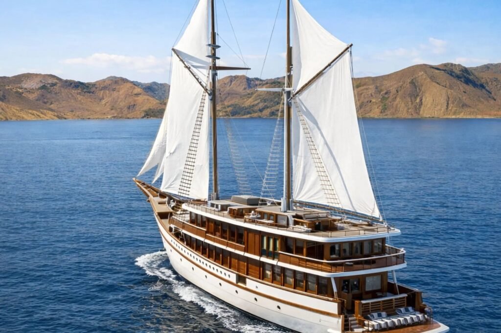 Phinisi Yachts for Charter in Misool aft deck