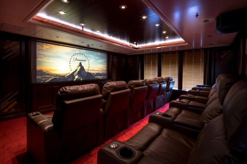 BOADICEA yacht for charter, Twelve-seat cinema