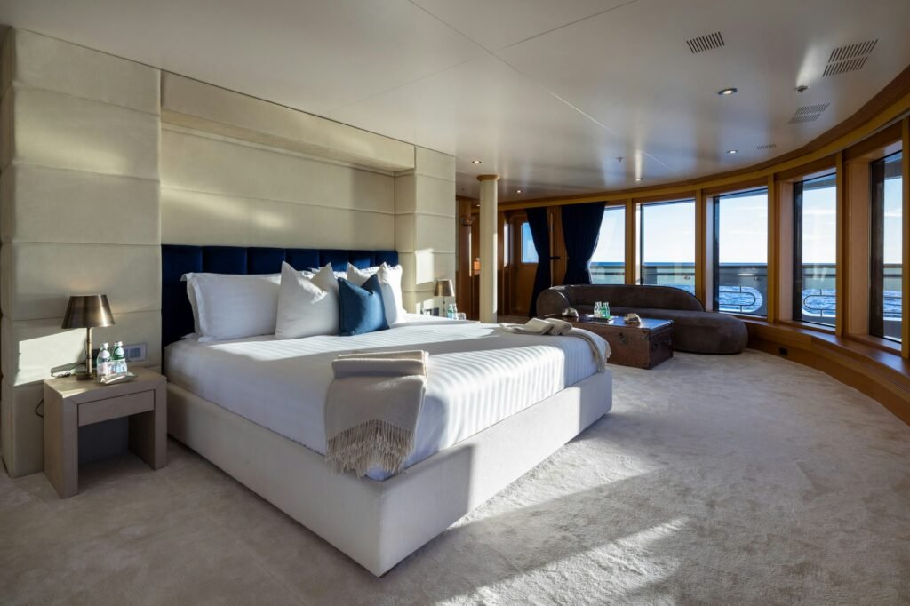 BOADICEA yacht for charter, Guest stateroom