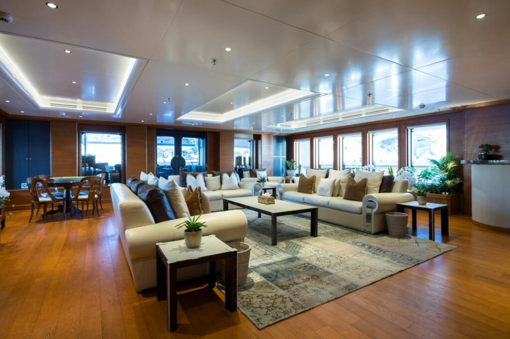 BOADICEA yacht for charter, Main salon