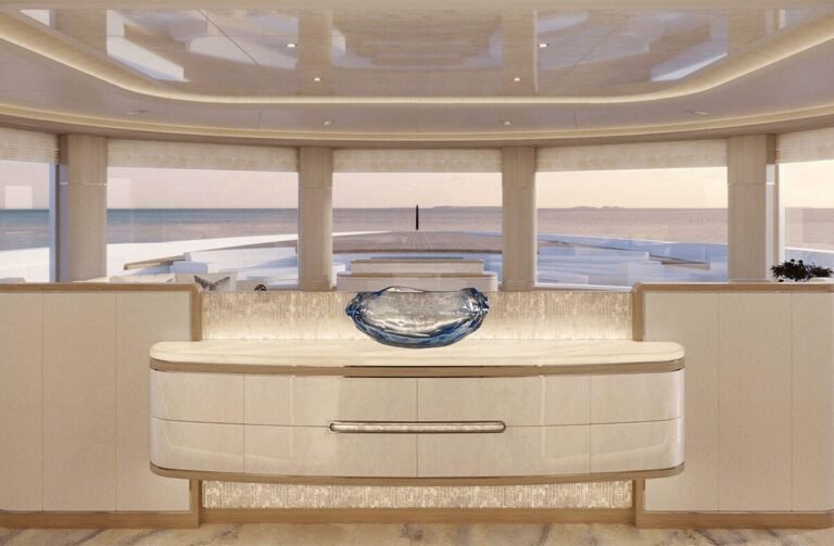 Bravo yacht for sale - exterior view of the 80m Turquoise Yachts superyacht Bravo at sea