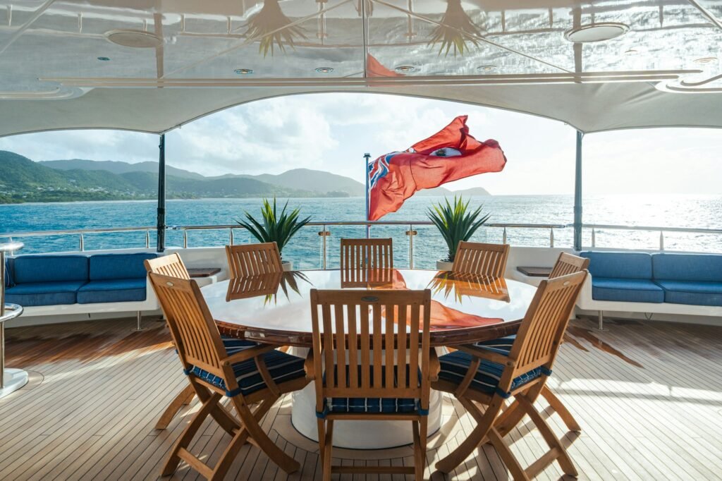 CHASING DAYLIGHT main deck aft dining