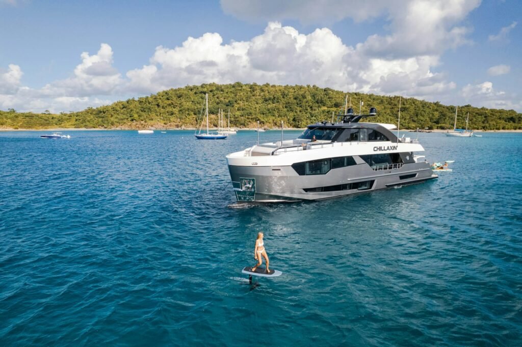 CHILLAXIN for charter, profile view