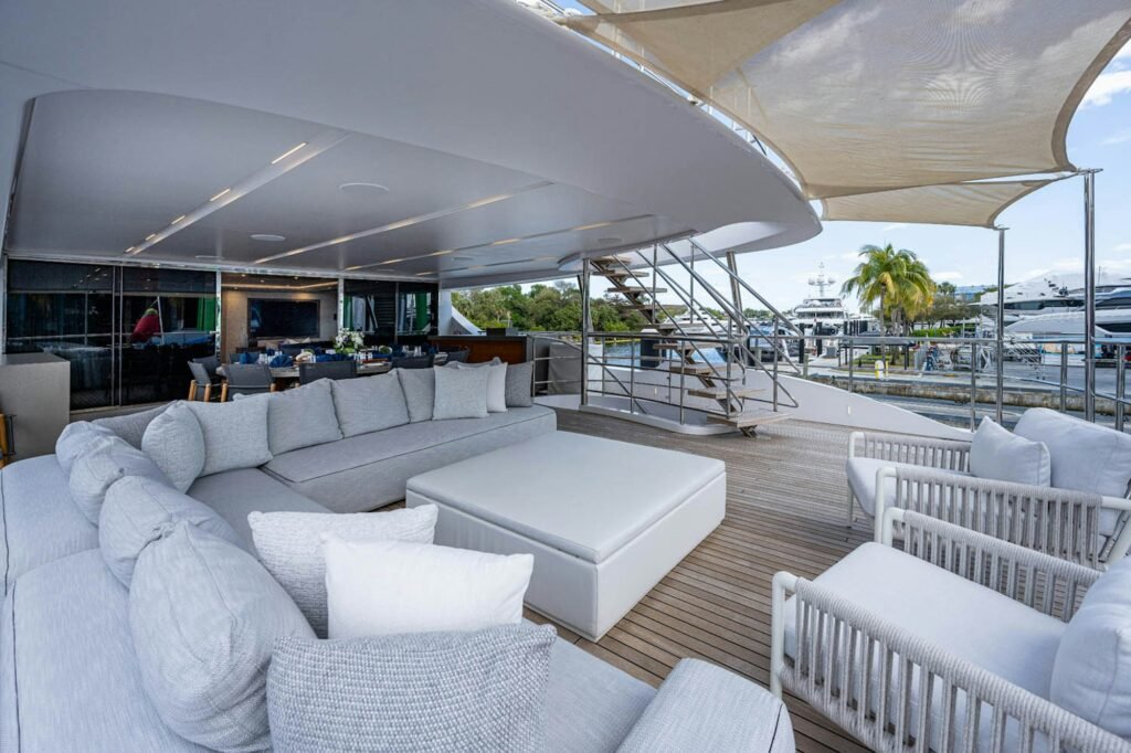 COFINA bridge deck aft alfresco dining