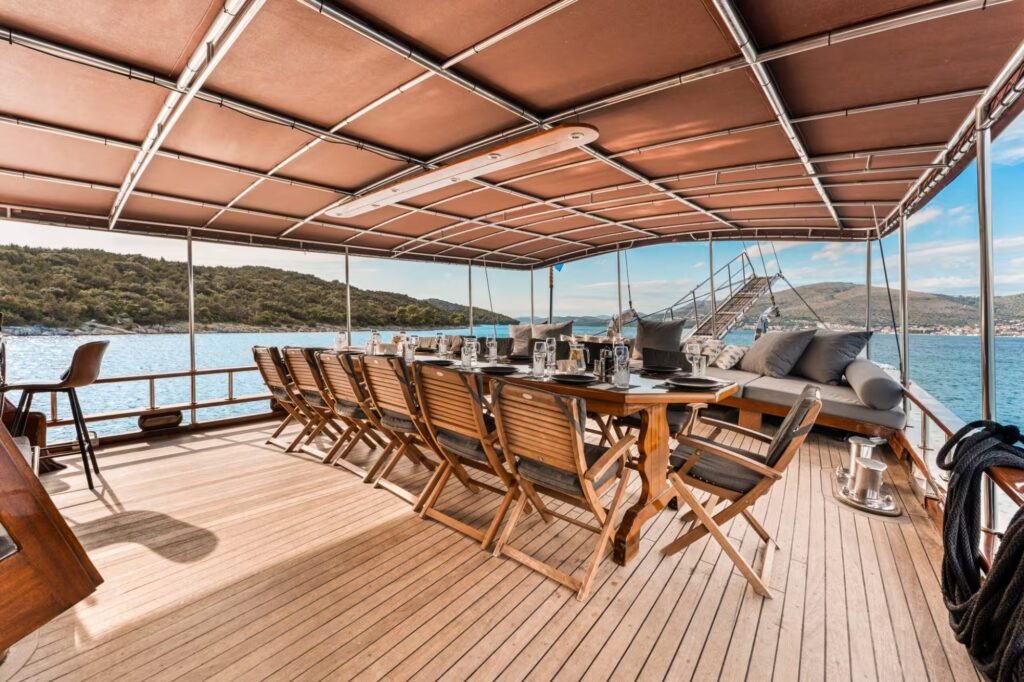 Gulet CROATIA aft deck