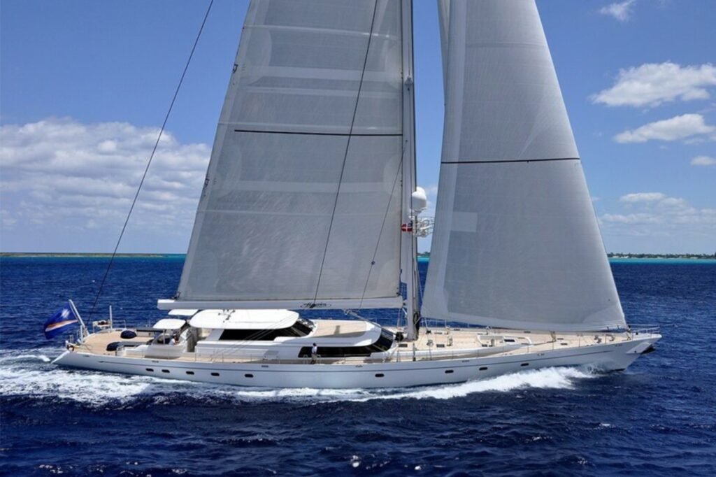 HYPERION for charter, under sail profile