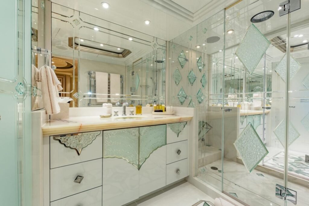 I LOVE THIS BOAT master bathroom