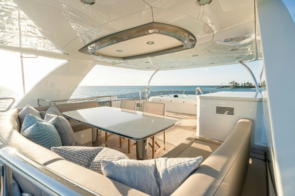ISLAND COWBOY aft deck dining