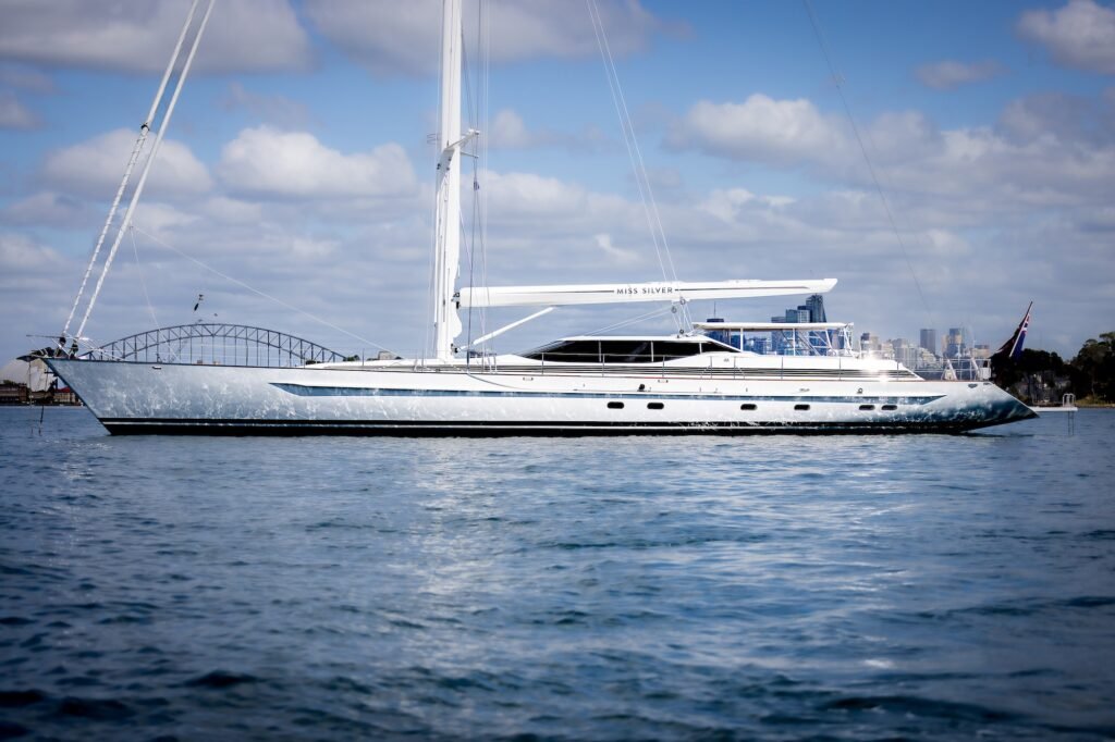 MISS SILVER under sail