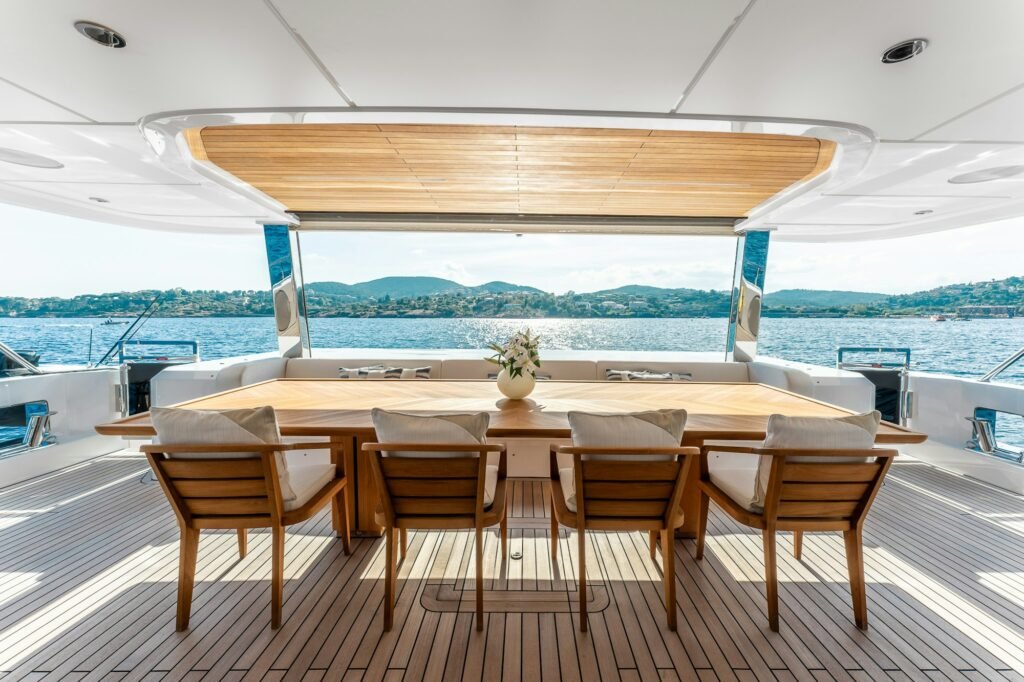 OPTIMISM aft deck dining patio