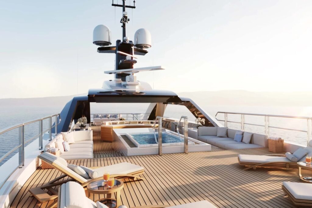Yacht charter in Calvi, exterior profile view
