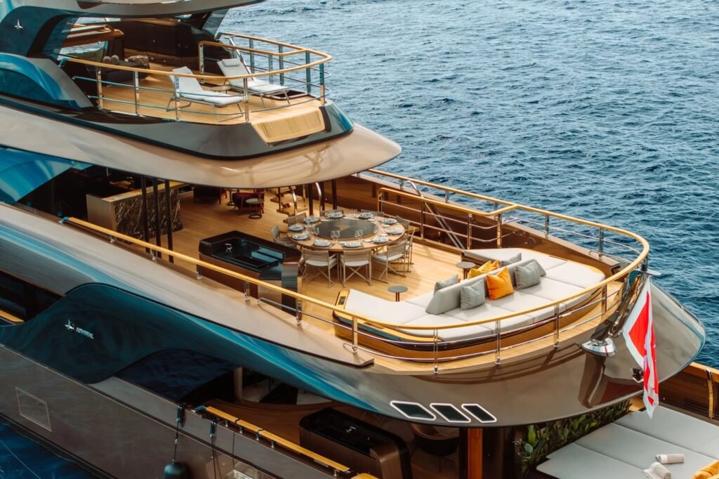 Paros yacht charter, exterior at anchor