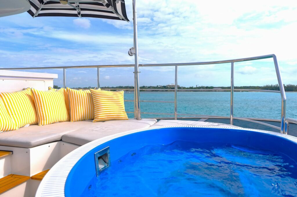 REHAB sundeck with oversized Jacuzzi