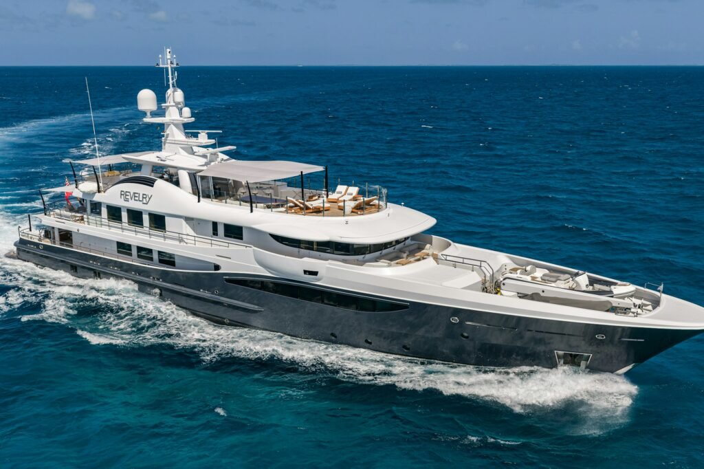 REVELRY for charter, aerial profile