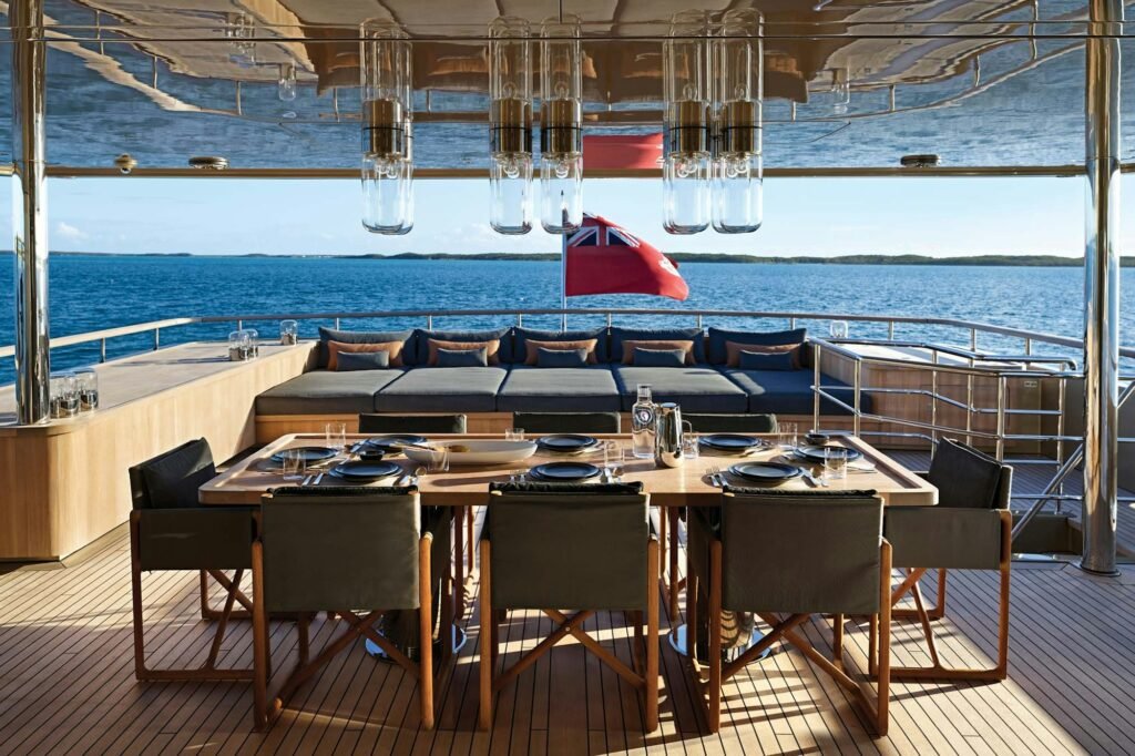 RH THREE bridge deck alfresco dining