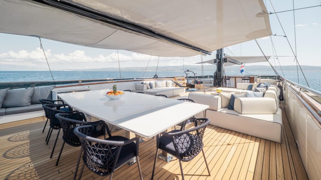 Sailing yacht charter Cooper Island, crewed yacht on Drake Channel passage