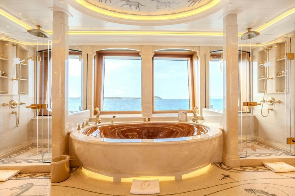 SEA OWL master bathroom with tub
