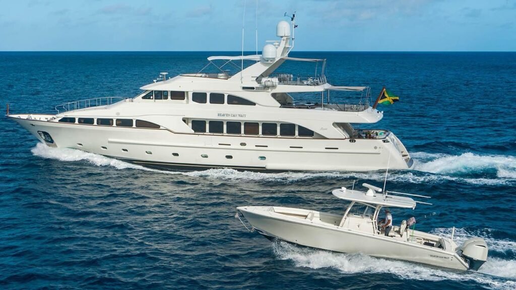 motor charter yacht in Cosmoledo Atoll outer Seychelles