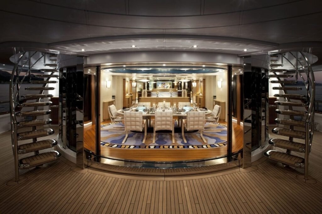 SYCARA V deck and beach club