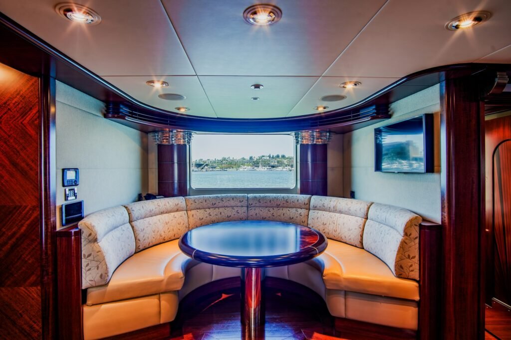 Explorer charter yacht spa, wellness area below decks