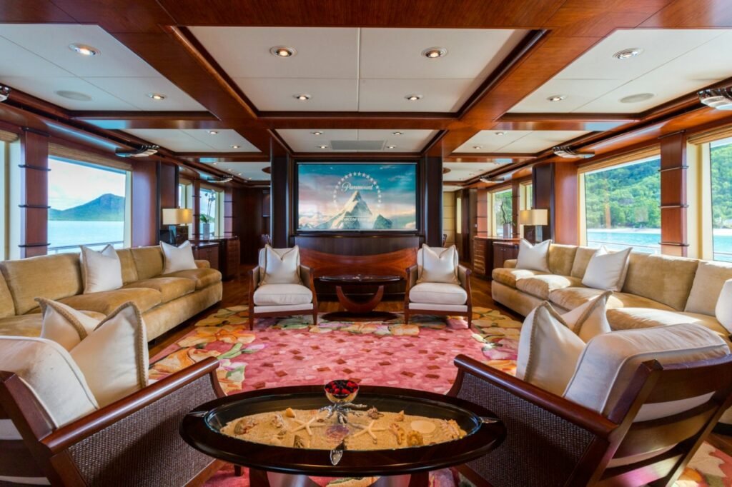 USHER main salon with games table