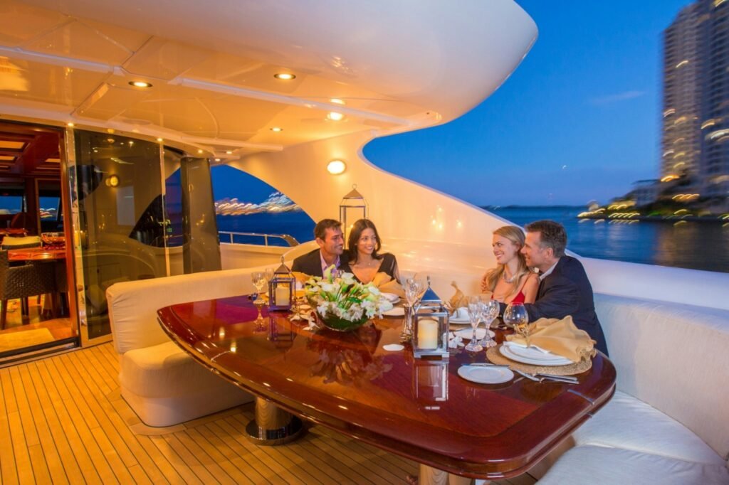 USHER aft deck dining