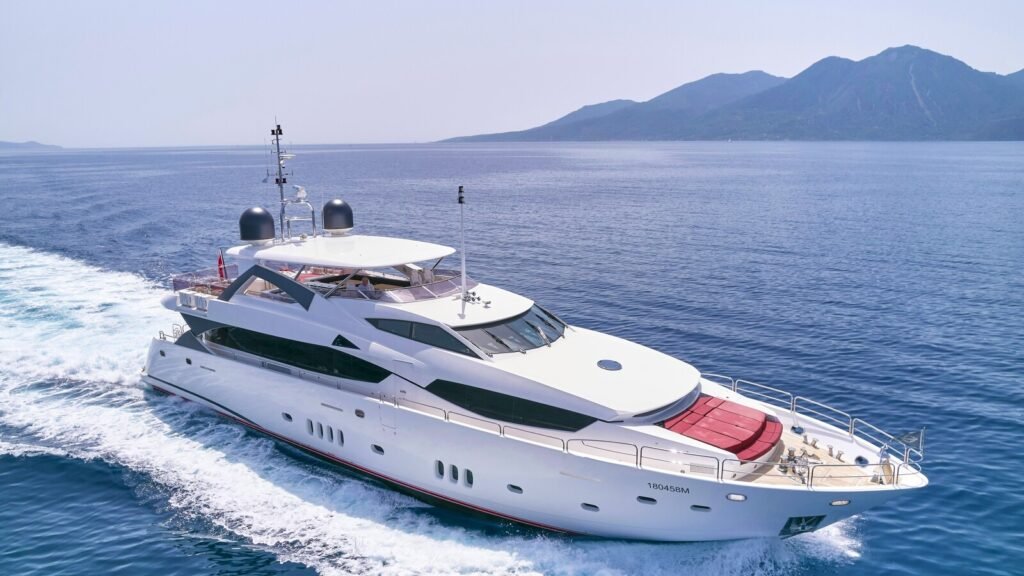 sunseeker charter yacht aft deck and swim platform