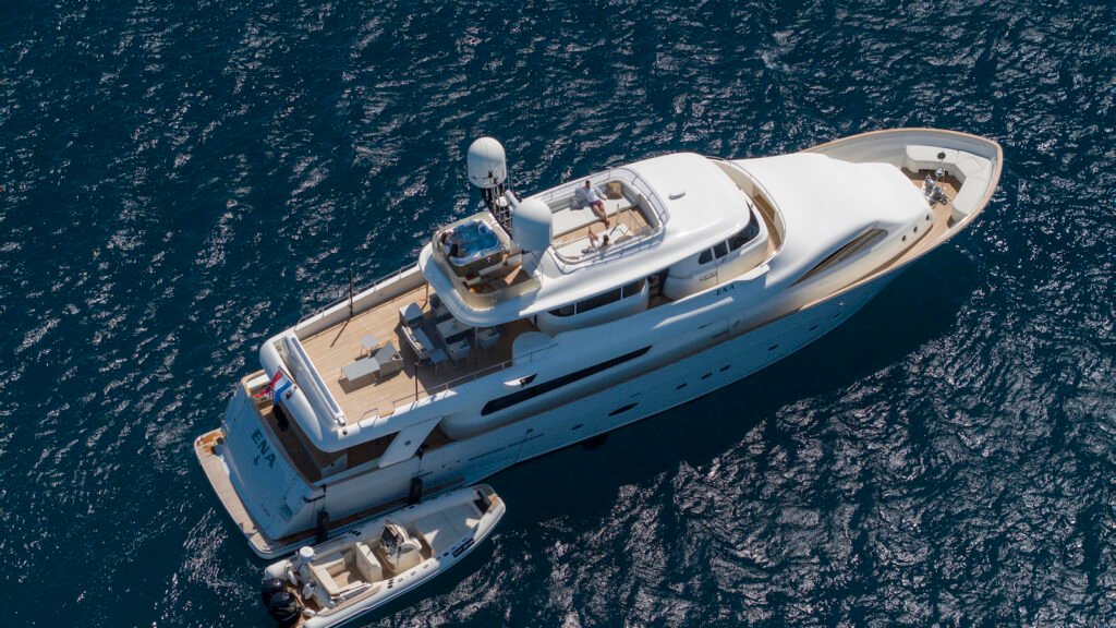 ferretti-yachts charter yacht exterior profile