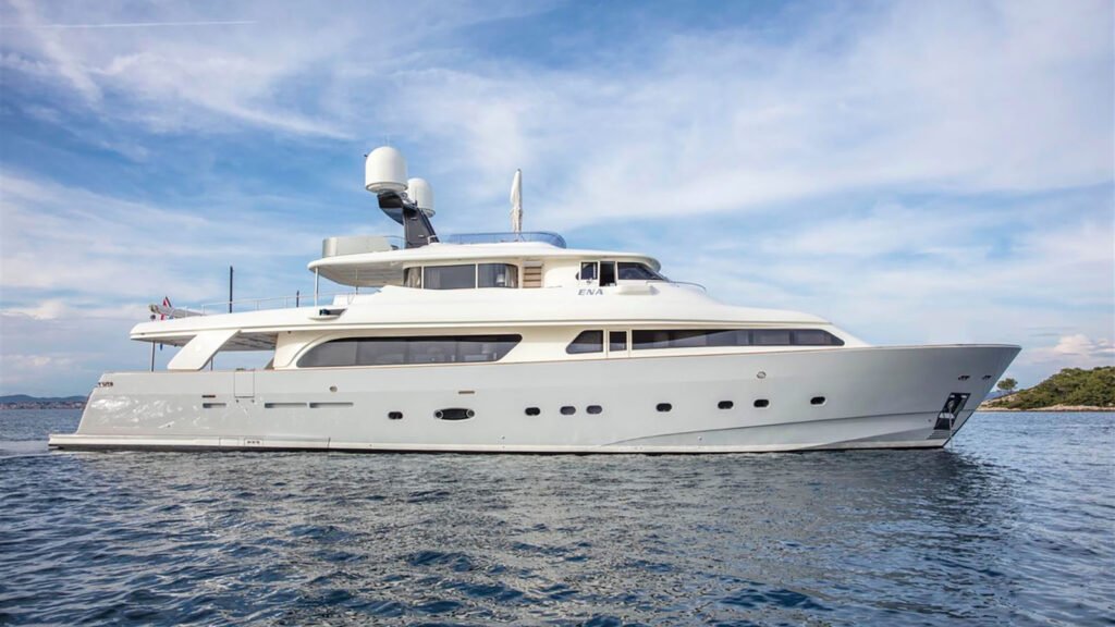 ENA under way, starboard profile