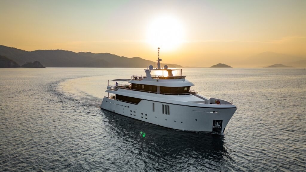 ZEEMAR under way at sunset