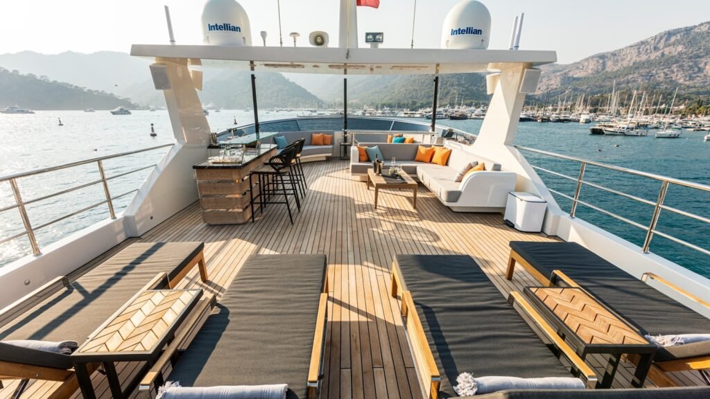 ZEEMAR sun deck bar and loungers