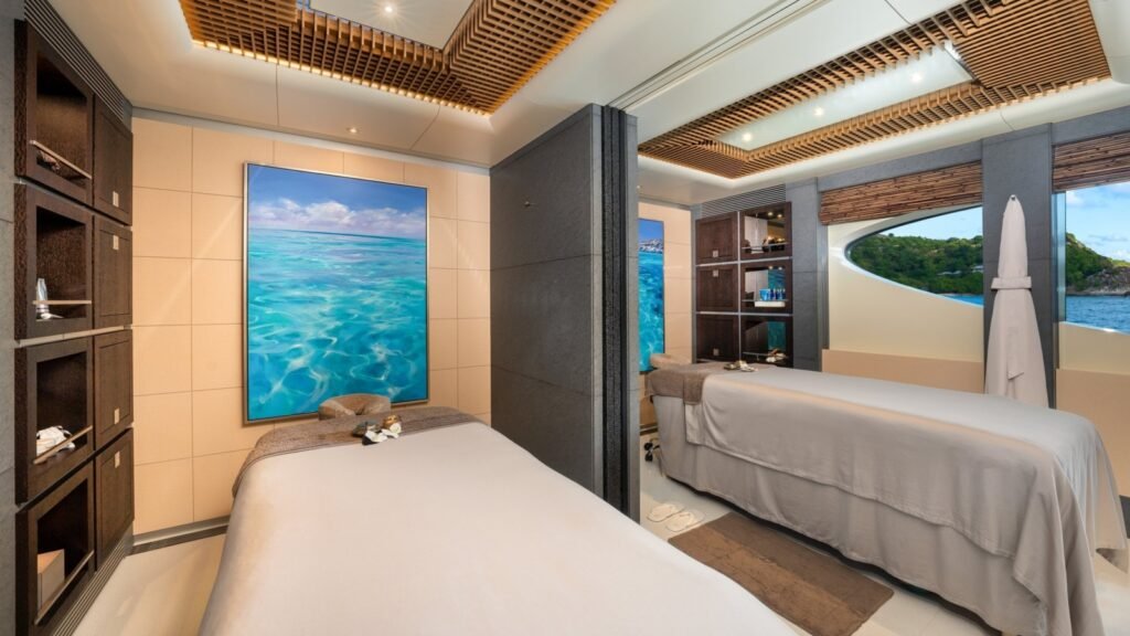 BARBARA, 88m Oceanco charter yacht - Spa on lower deck