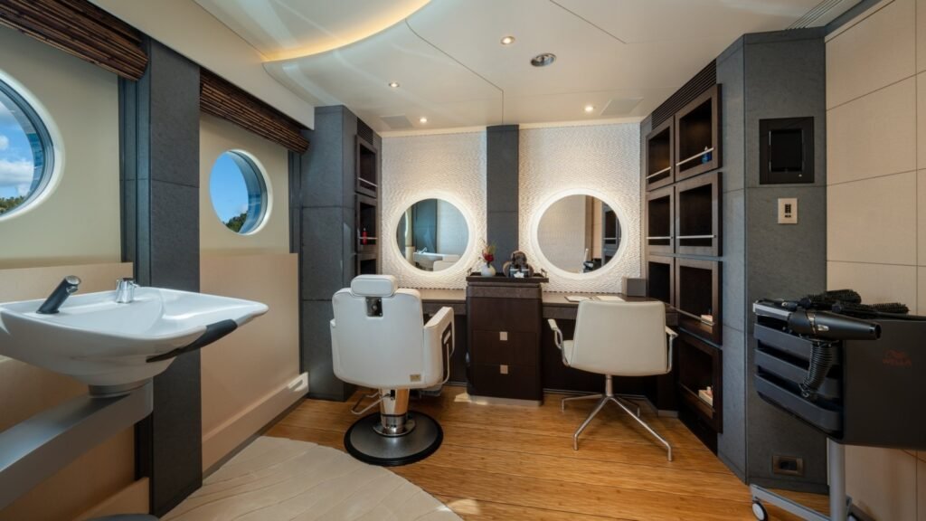 BARBARA, 88m Oceanco charter yacht - Spa on lower deck