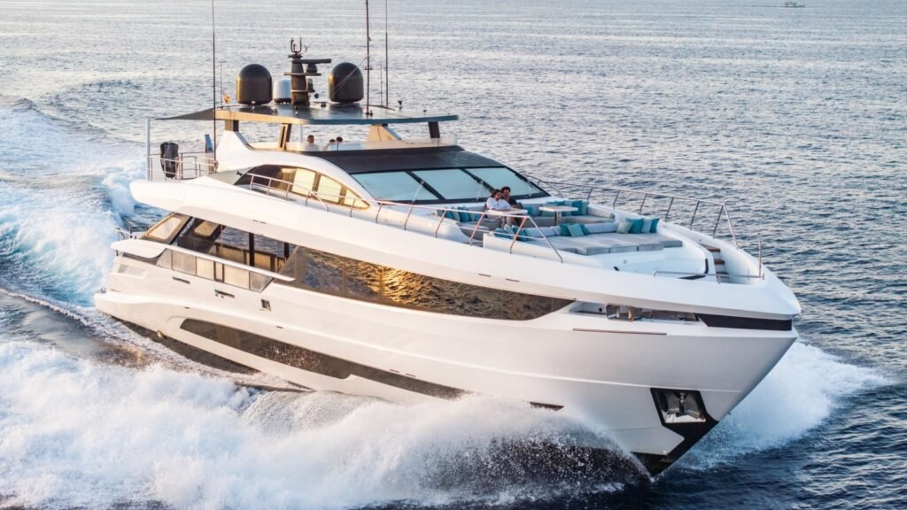 Overmarine yacht charter ABC Islands exterior profile