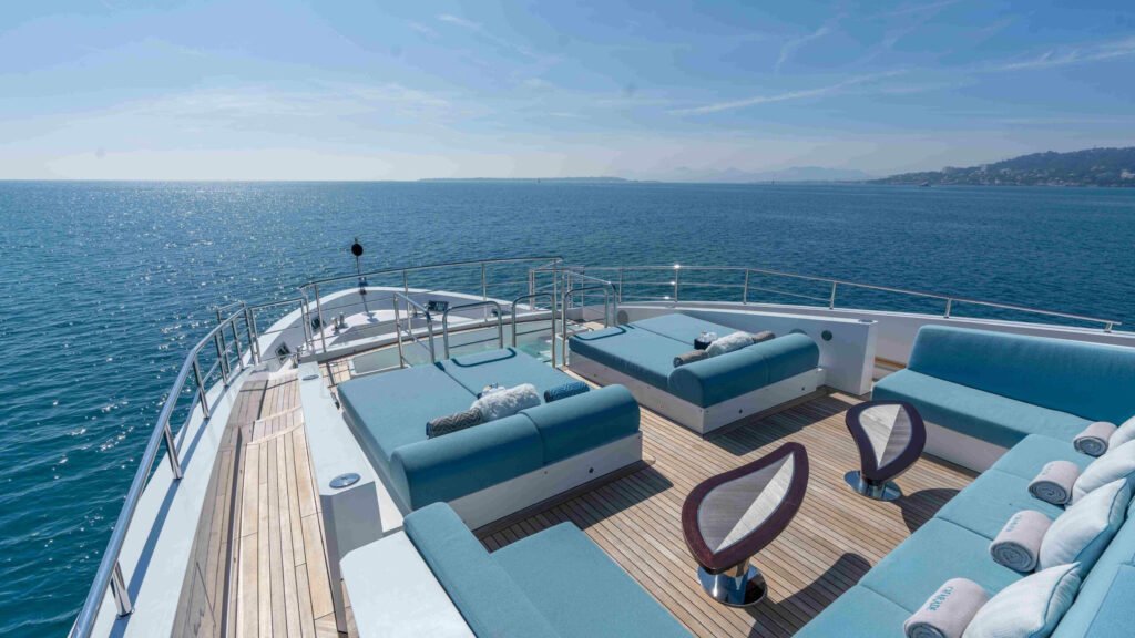 CHARADE charter yacht — foredeck jacuzzi