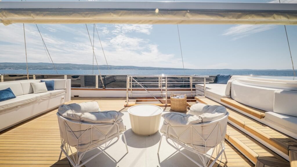 Sailing yacht charter Myanmar, under canvas approaching Mergui Archipelago islands