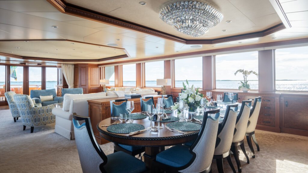 CROSSED SABRE Burger 44m luxury charter yacht