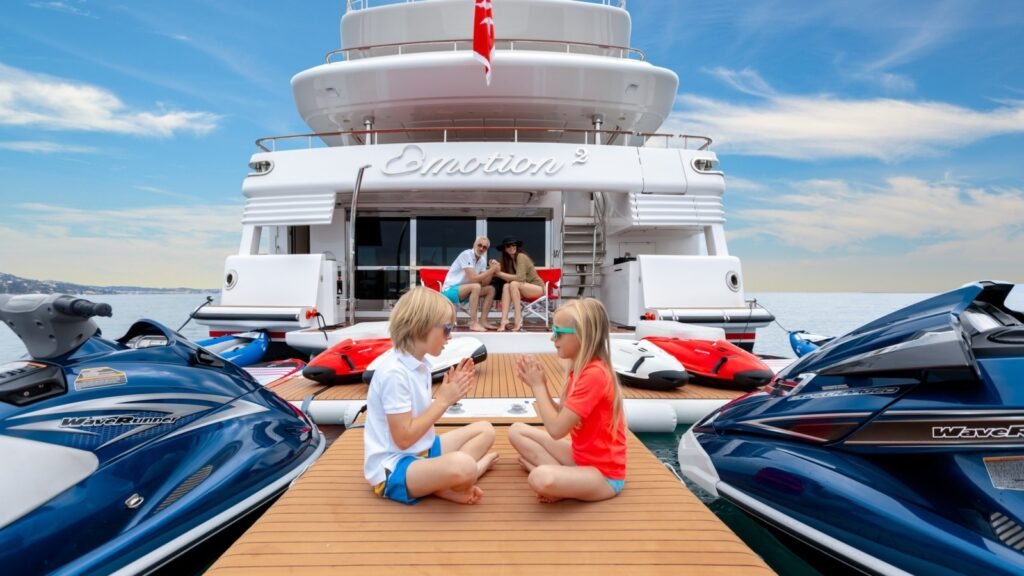 CRN Yachts for Charter in Grand Bahama Island, swim platform view