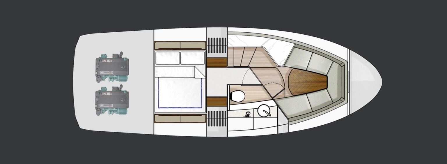 Fairline F//LINE 33 layout