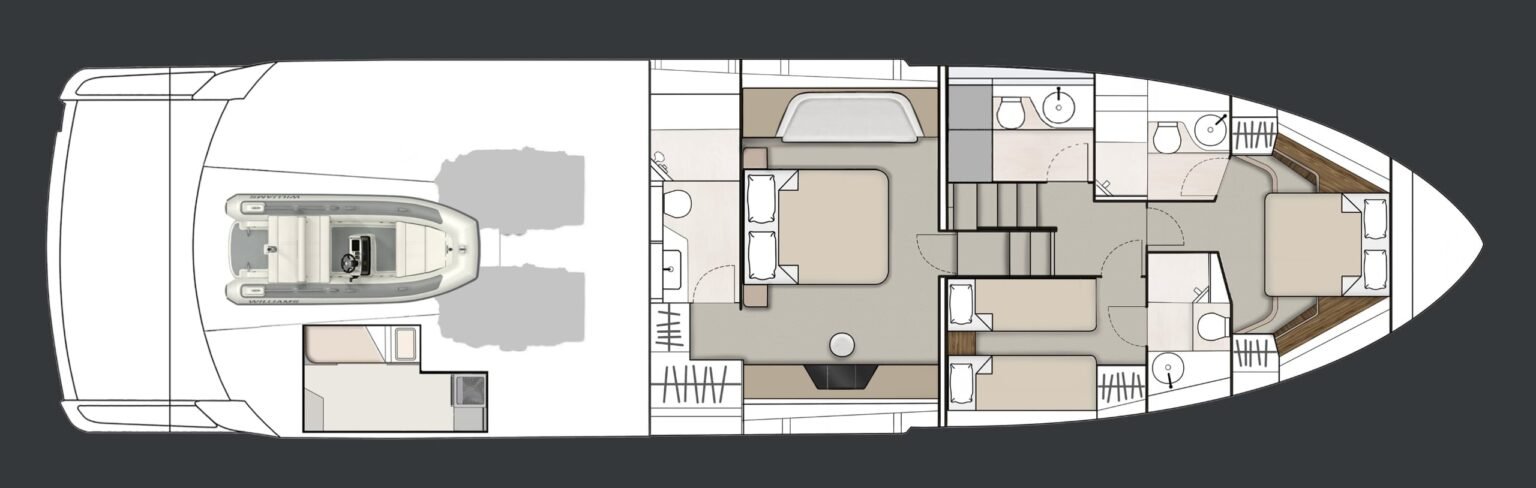 Fairline Phantom 65 layout