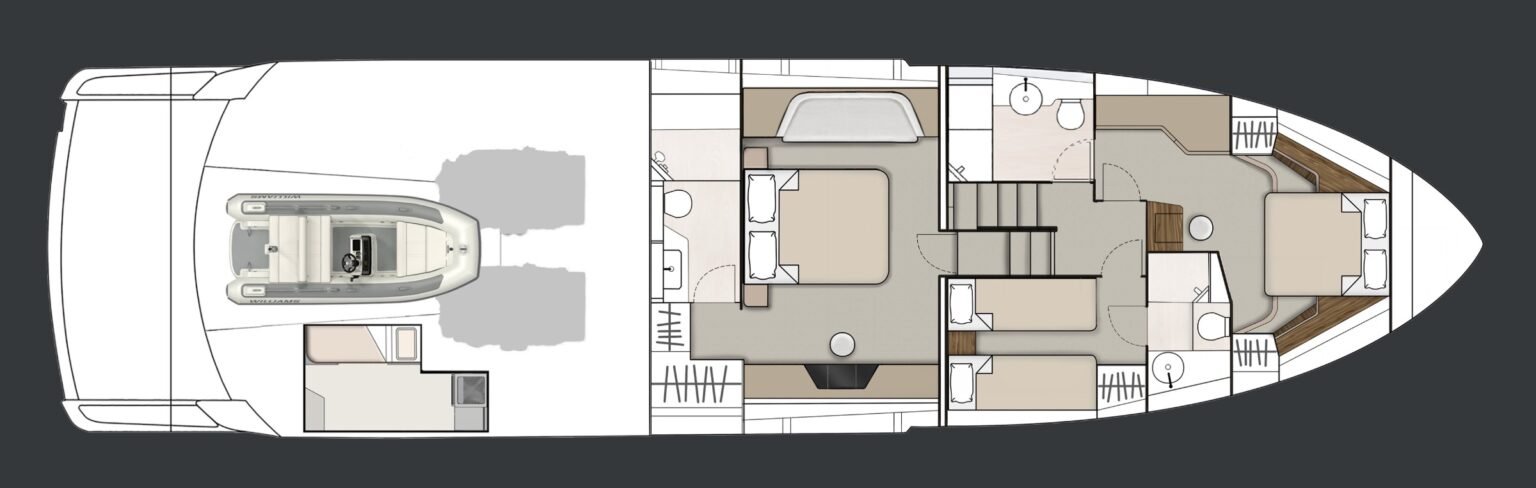 Fairline Phantom 65 layout