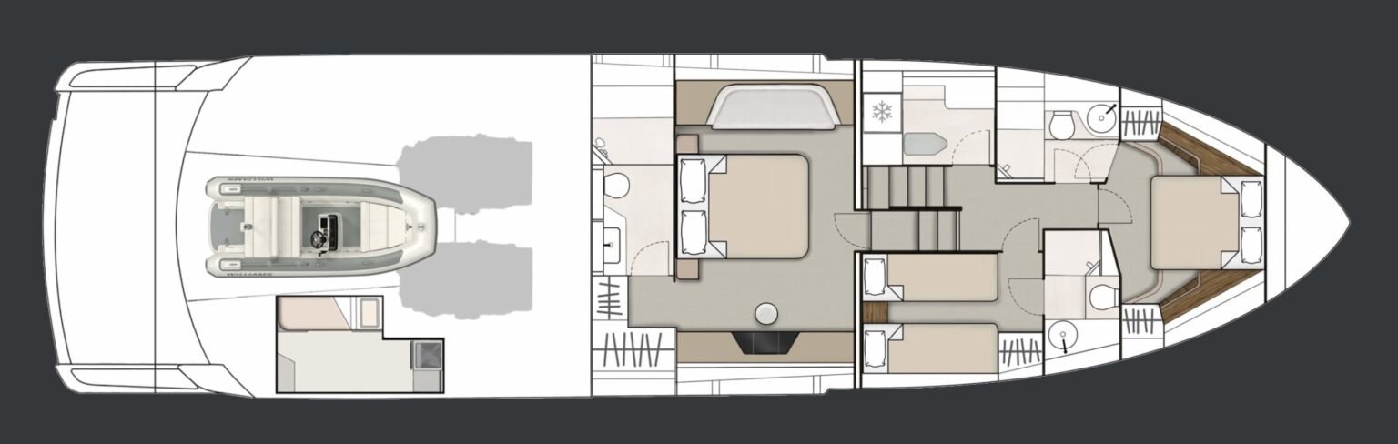 Fairline Phantom 65 layout