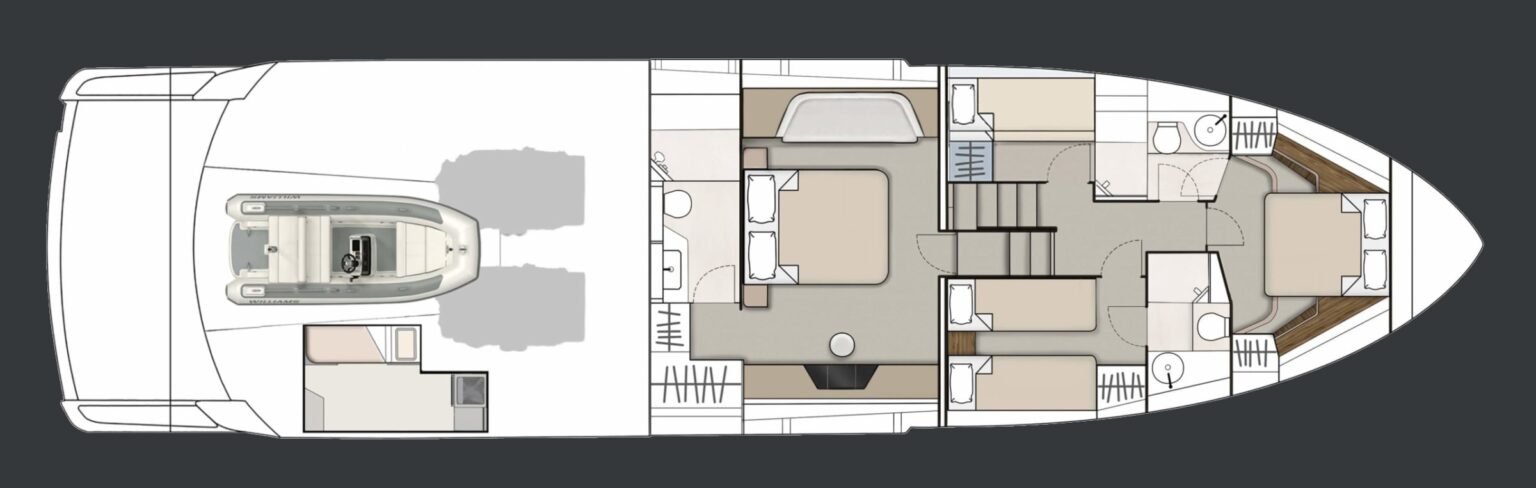 Fairline Phantom 65 layout