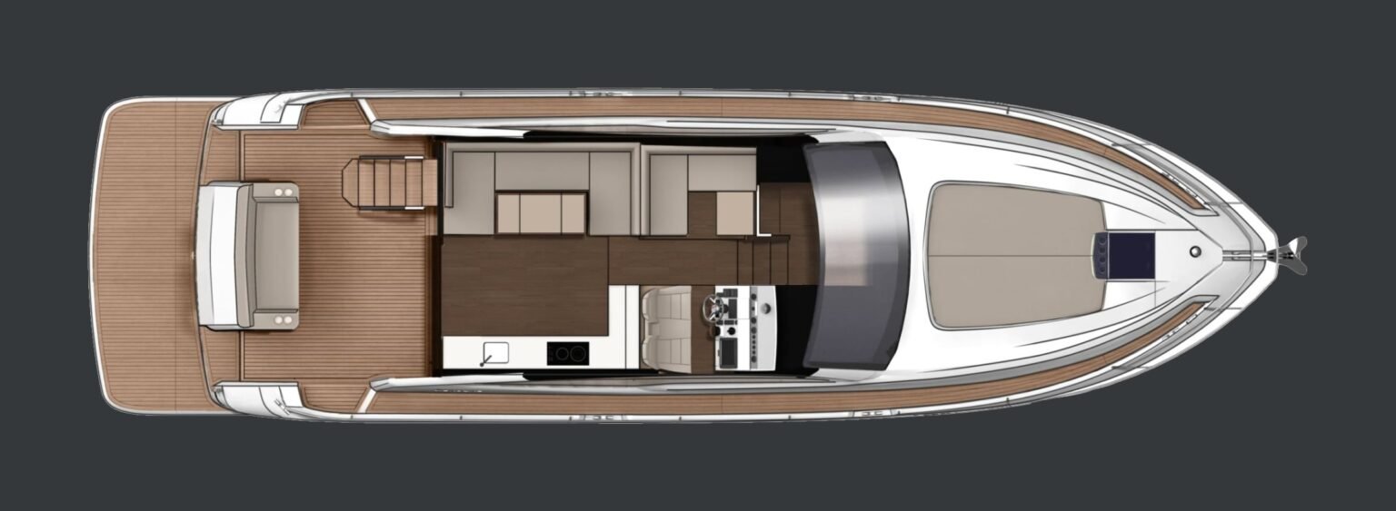 Fairline Squadron 50 layout