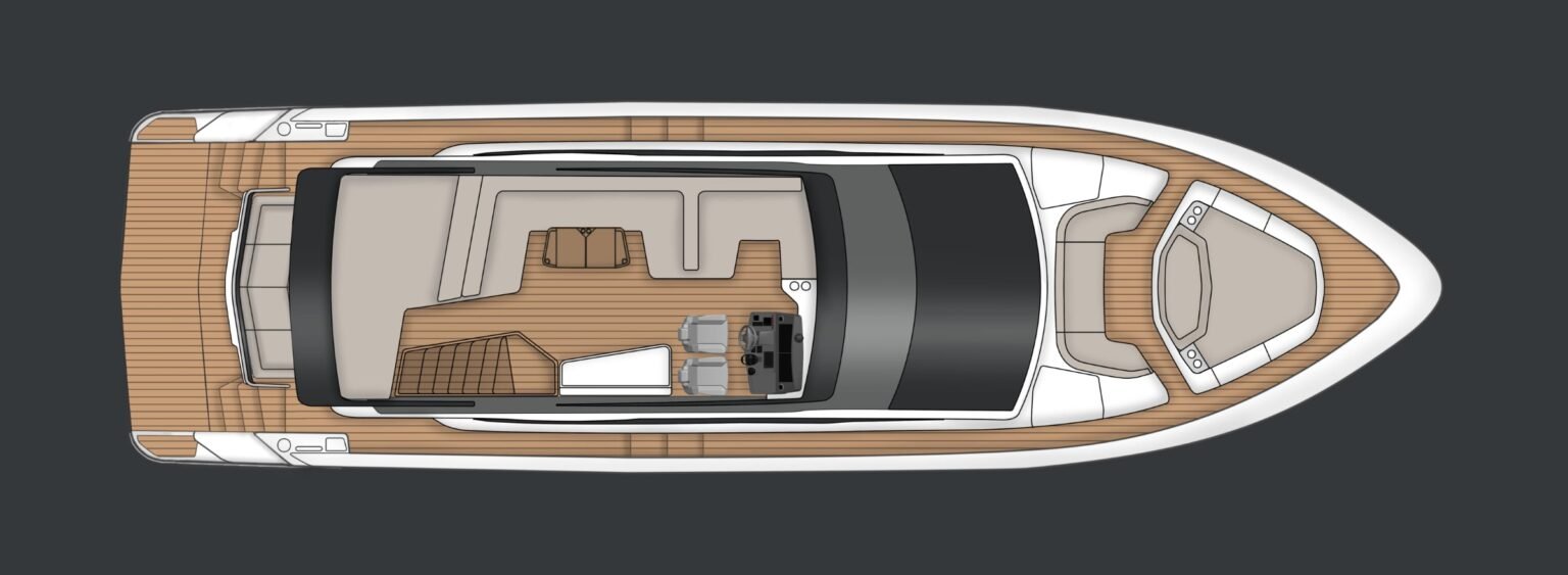 Fairline Squadron 58 layout